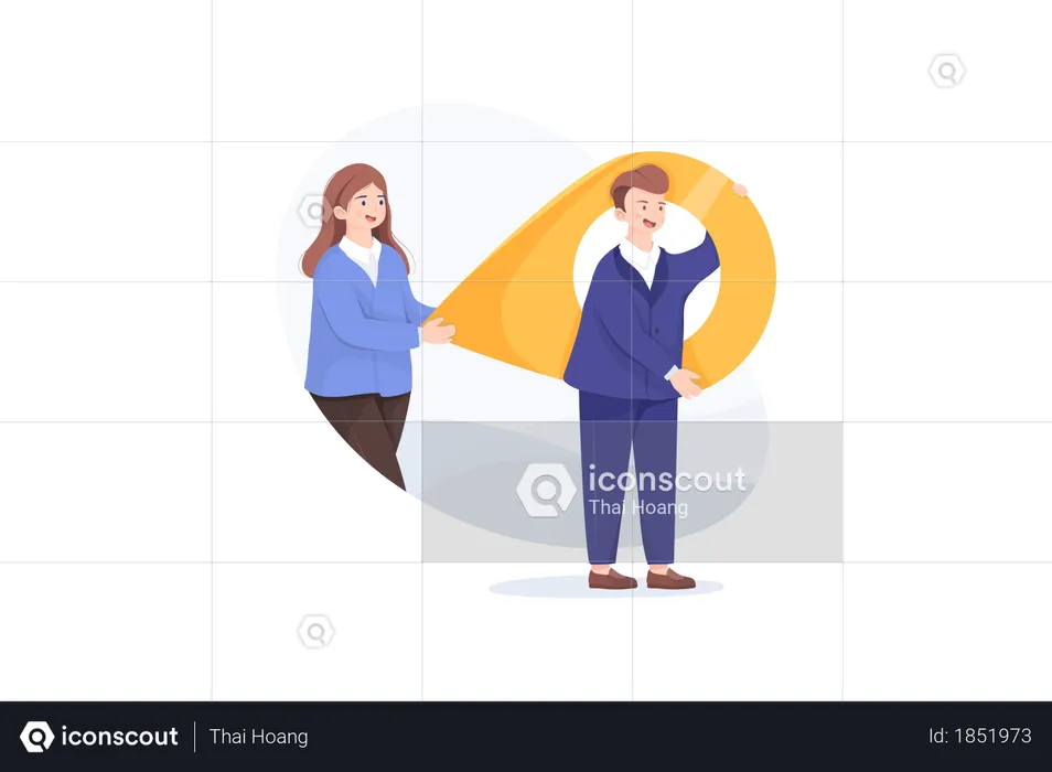 Business or Company location  Illustration