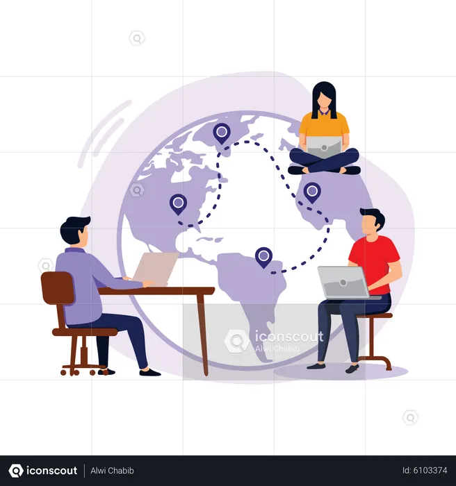 Business Outsourcing  Illustration