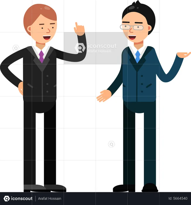 Business Partner Communication  Illustration