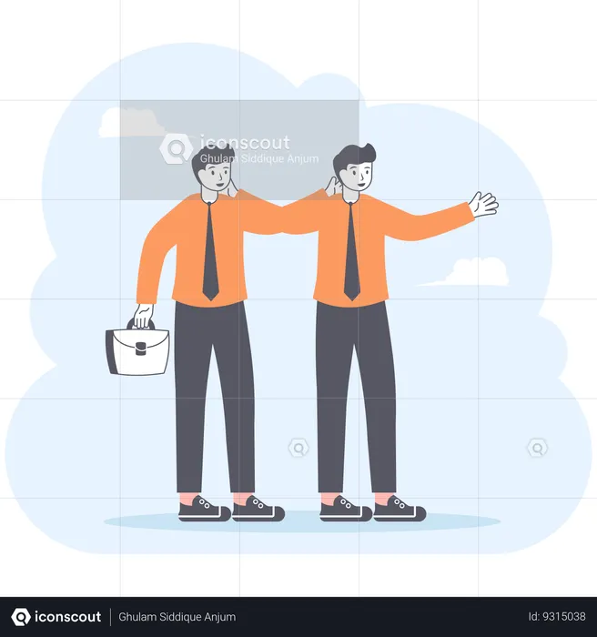 Business partners  Illustration