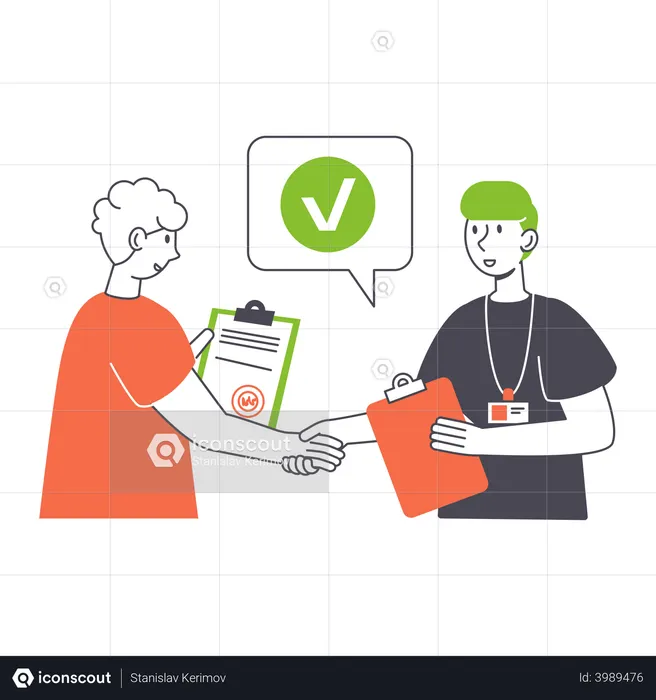 Business partners agreement  Illustration