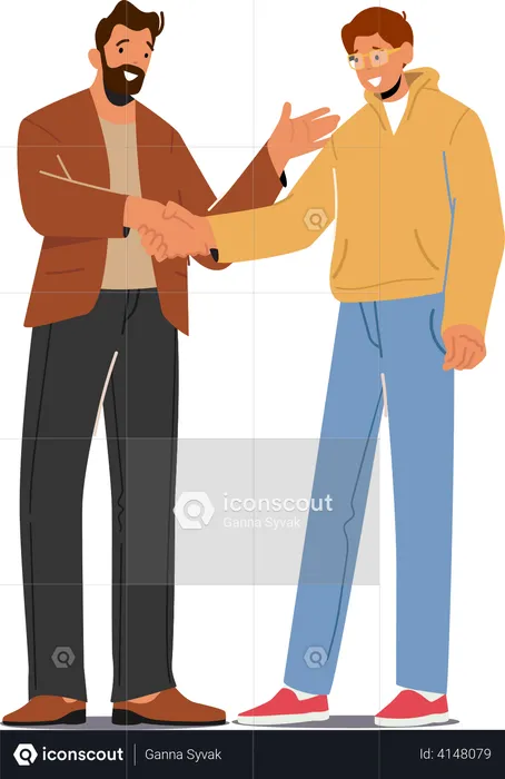 Business partnership  Illustration