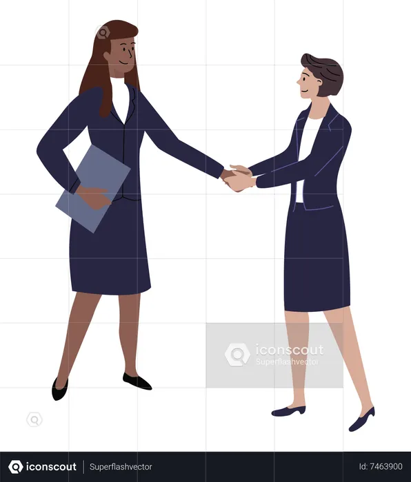 Business partnership  Illustration