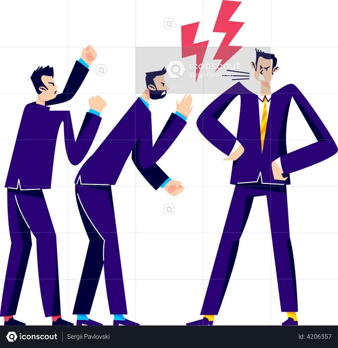 Business people arguing  Illustration