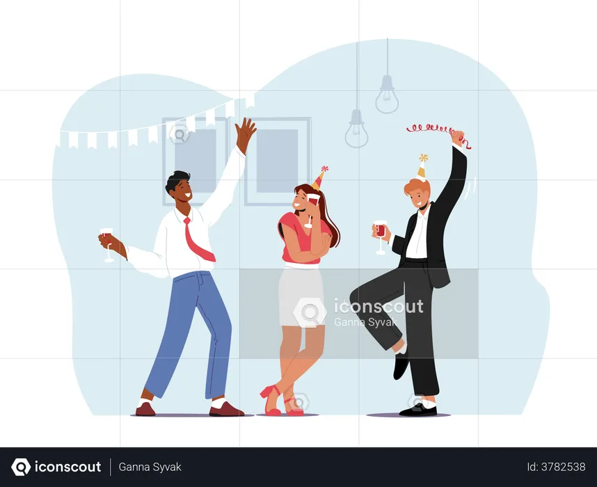 Business People Celebrate Event  Illustration