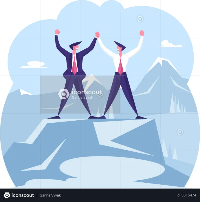 Business people celebrating success  Illustration