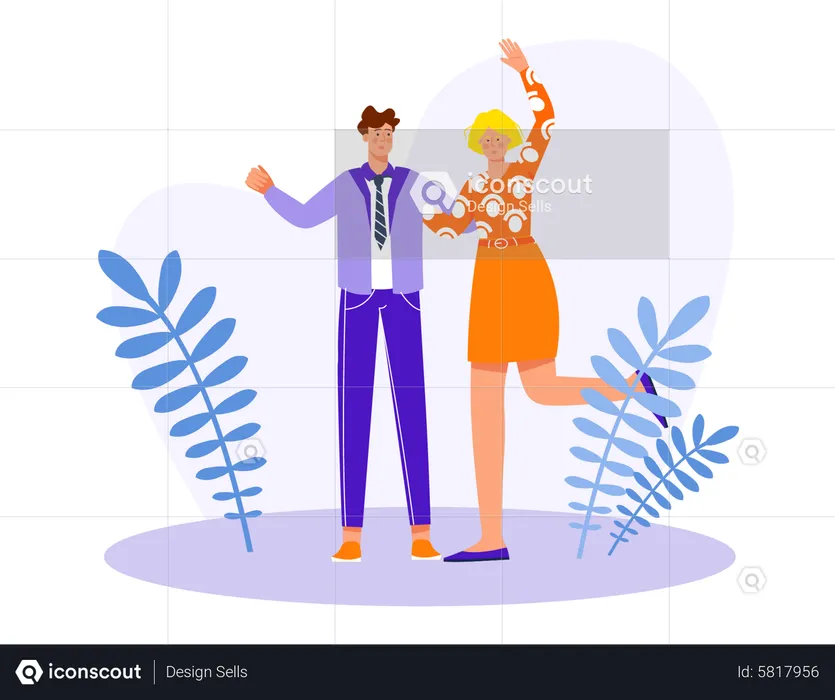 Business people celebration together  Illustration