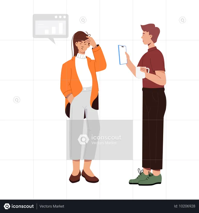 Business people doing conversation  Illustration