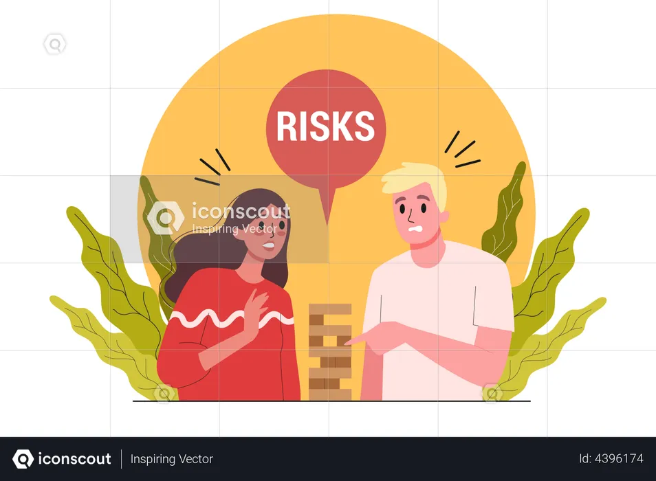 Business people taking business risk  Illustration