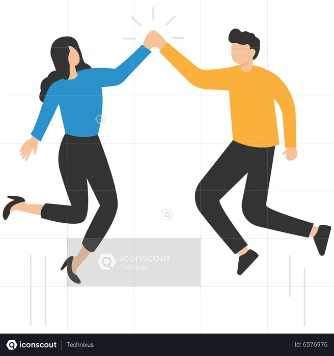 Business people work together  Illustration