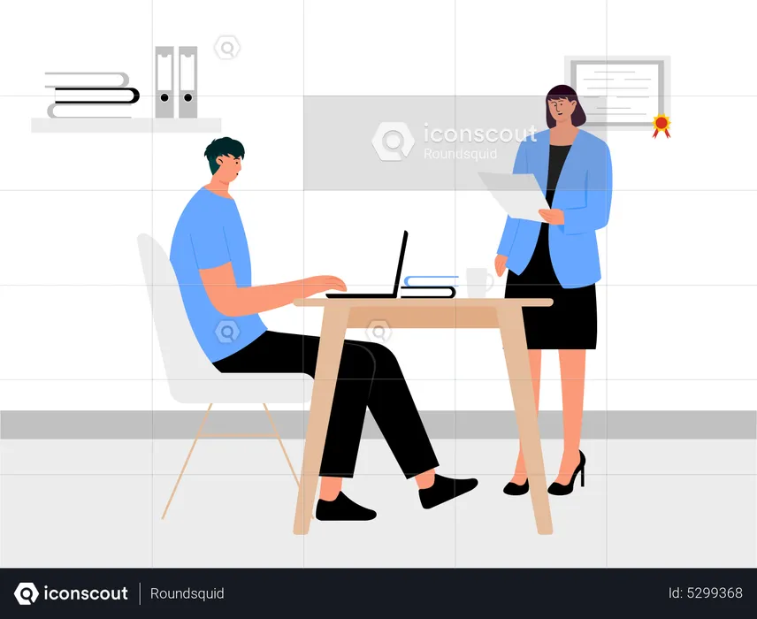 Business people working together  Illustration