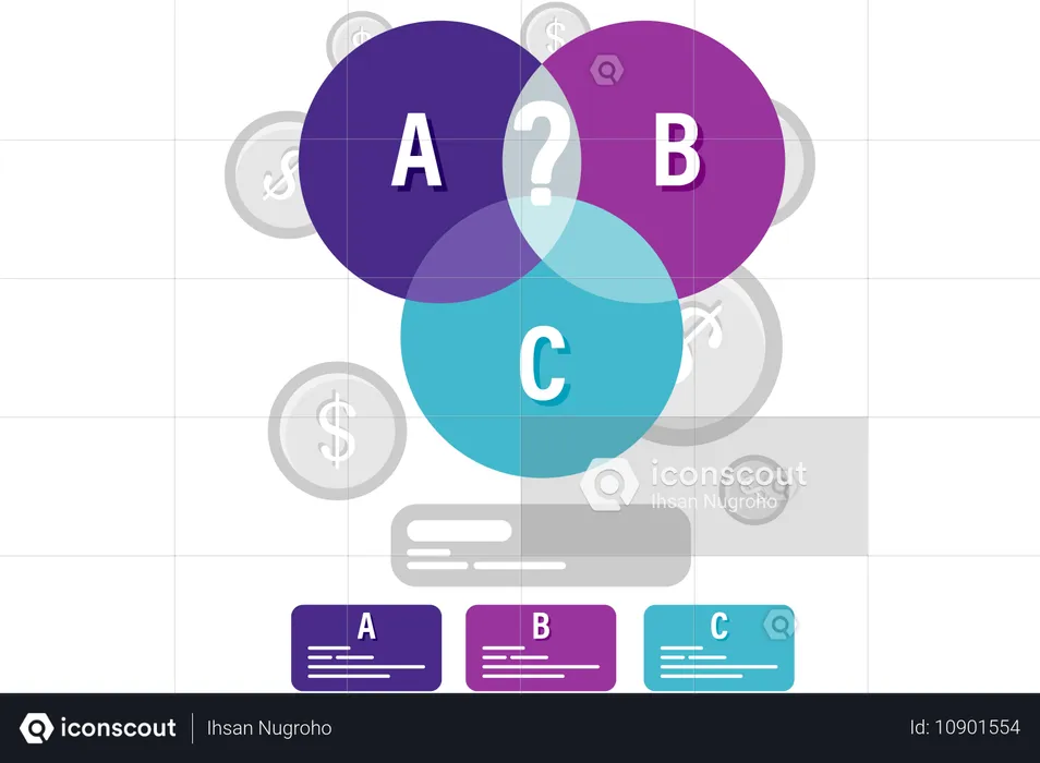 Business pie chart  Illustration