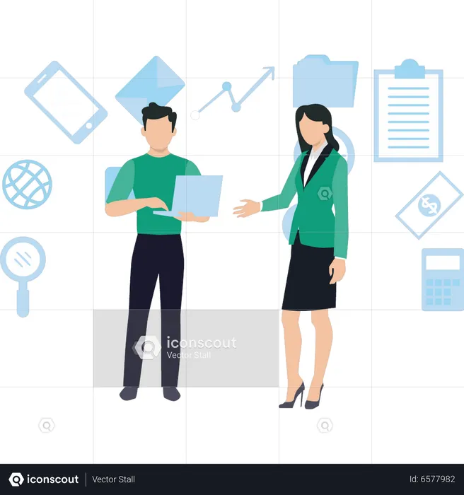 Business plan discussion  Illustration