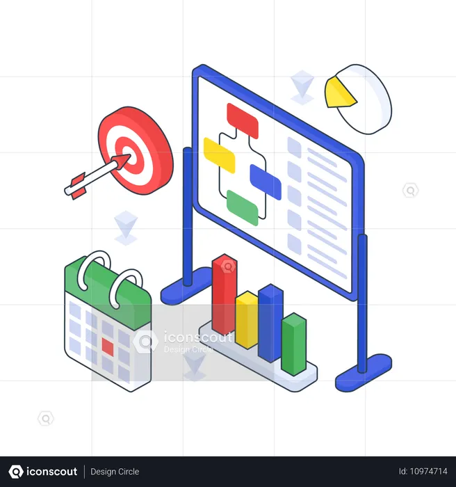 Plan d'affaires et objectif d'affaires  Illustration