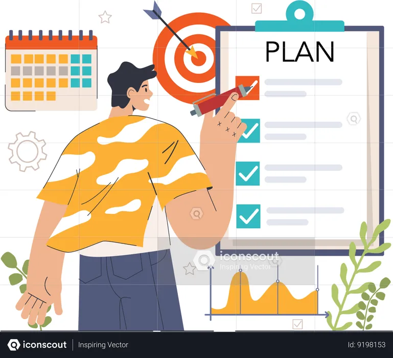 Business planning  Illustration