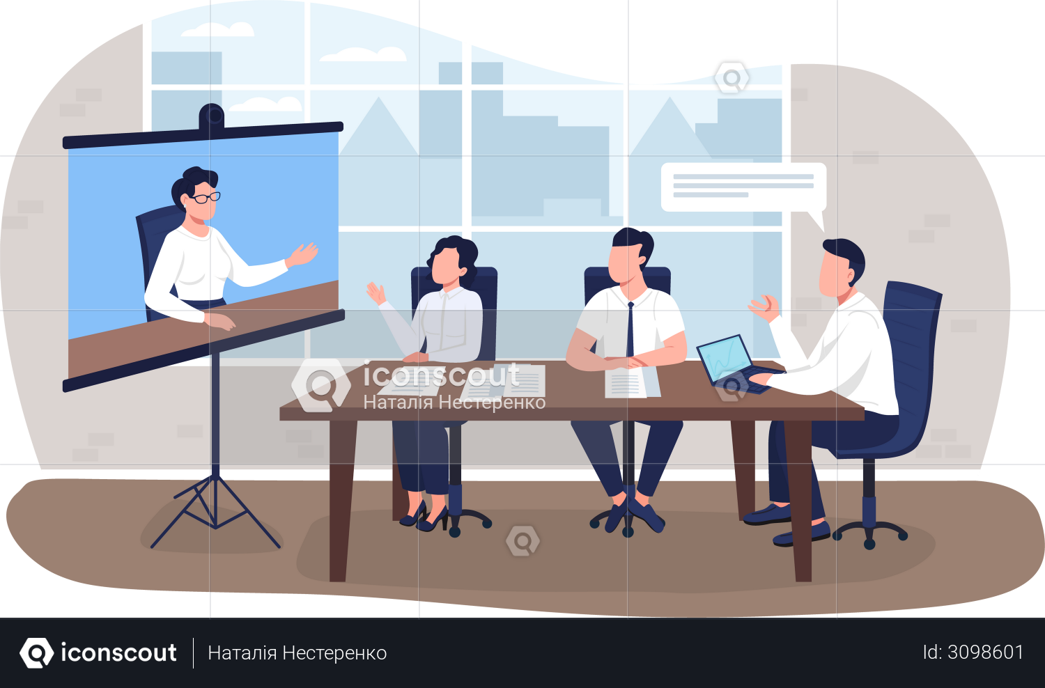 Best Premium Business planning Illustration download in PNG & Vector format