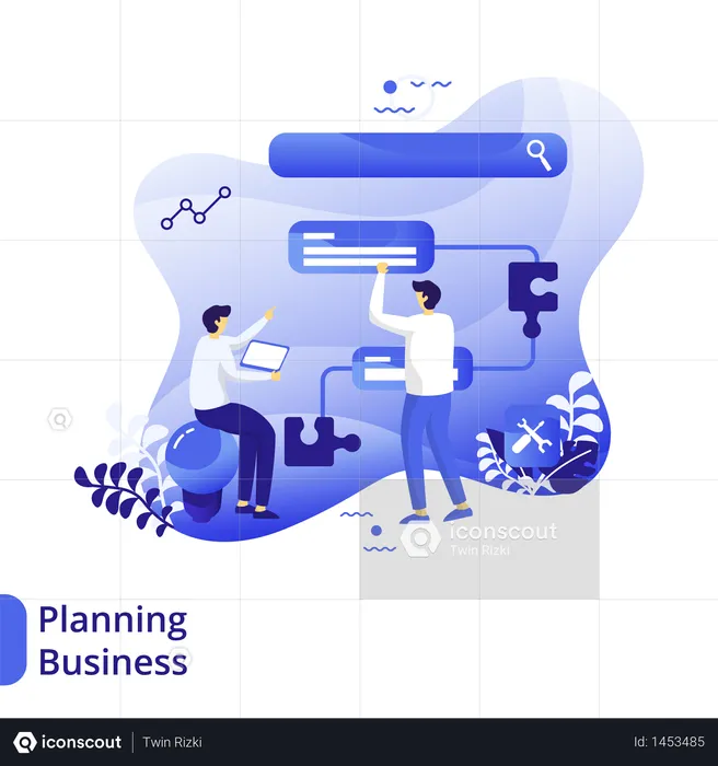 Business Planning Flat Illustration  Illustration