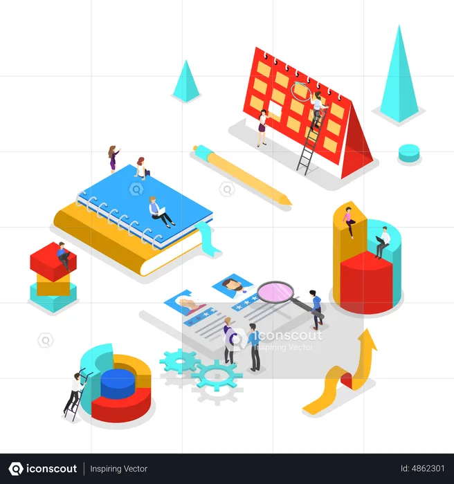 Business planning  Illustration