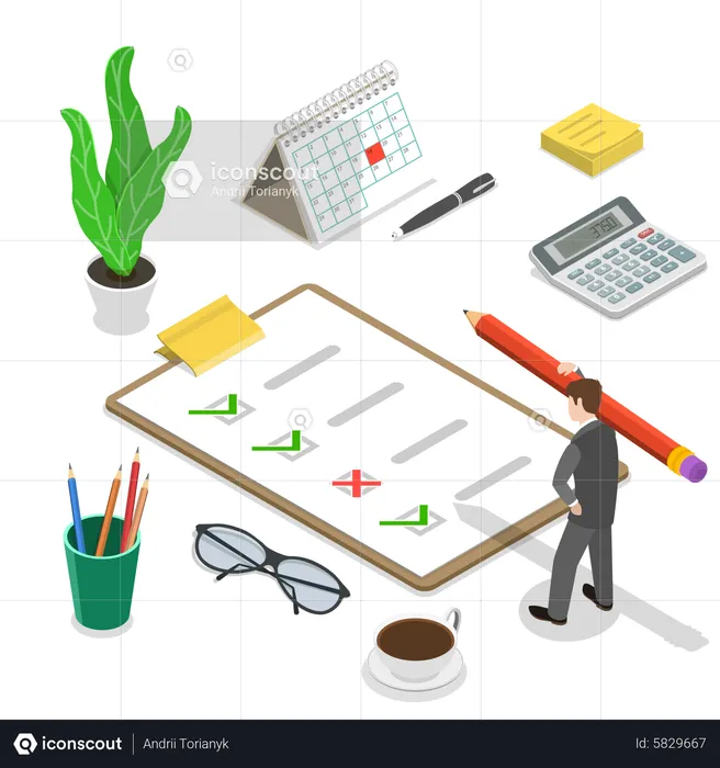 Business planning  Illustration