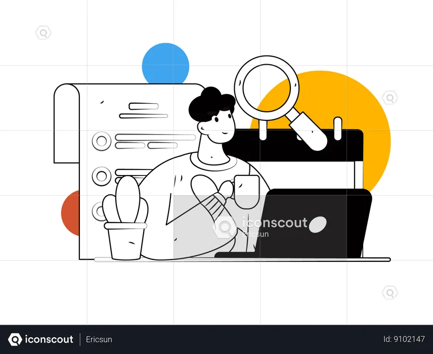 Business planning  Illustration