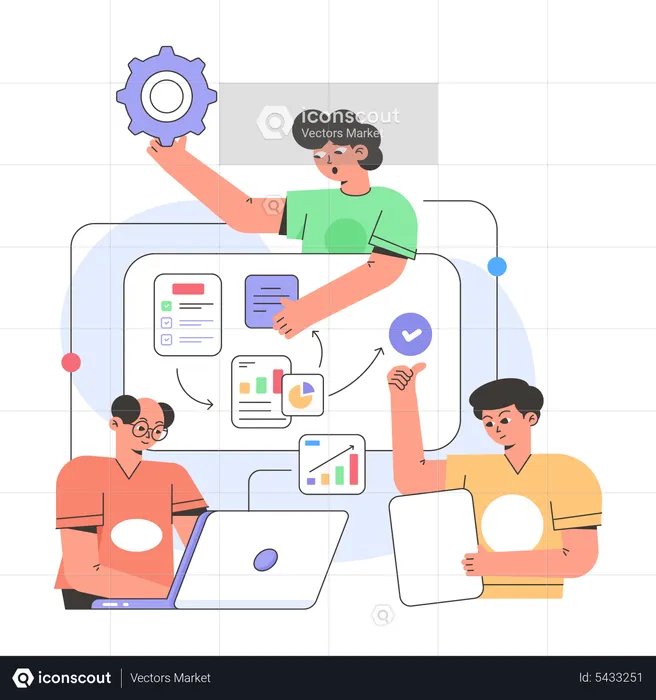 Business planning  Illustration