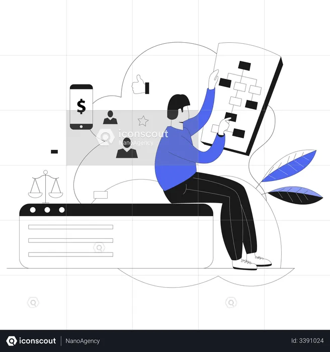 Business Planning  Illustration