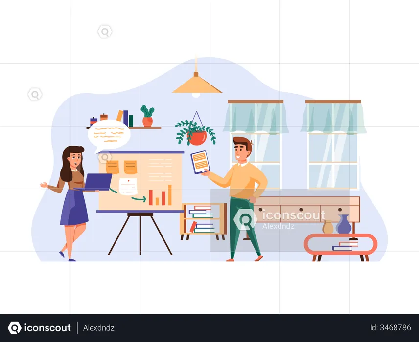 Business planning  Illustration