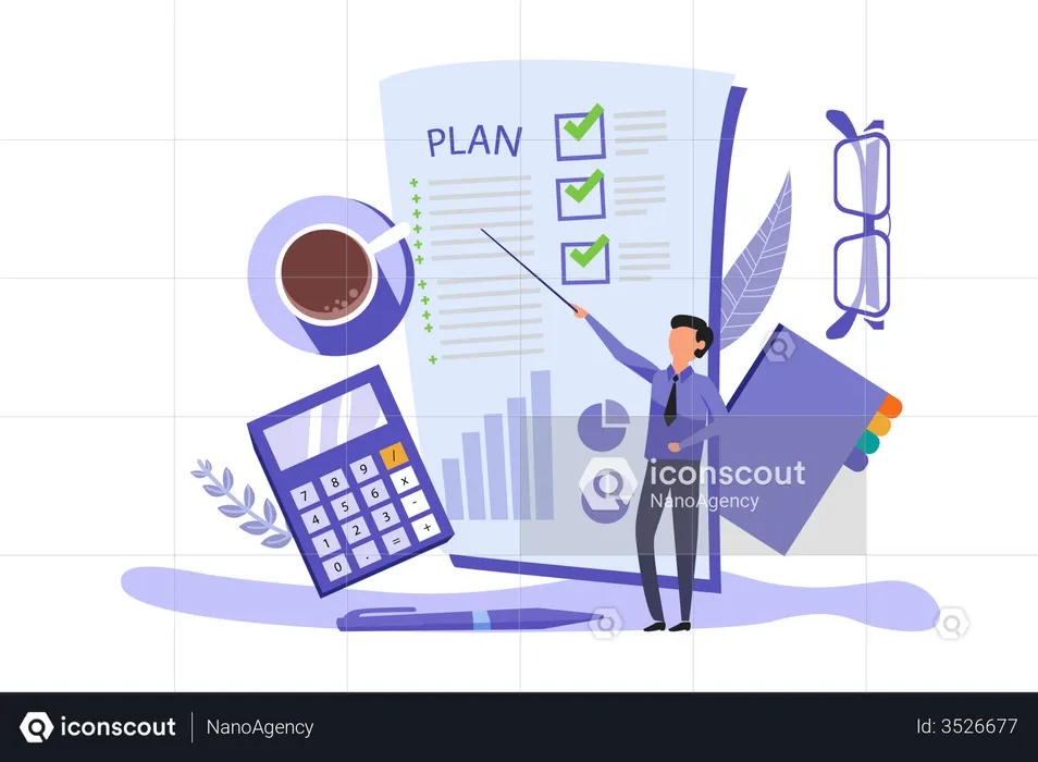 Business Planning  Illustration