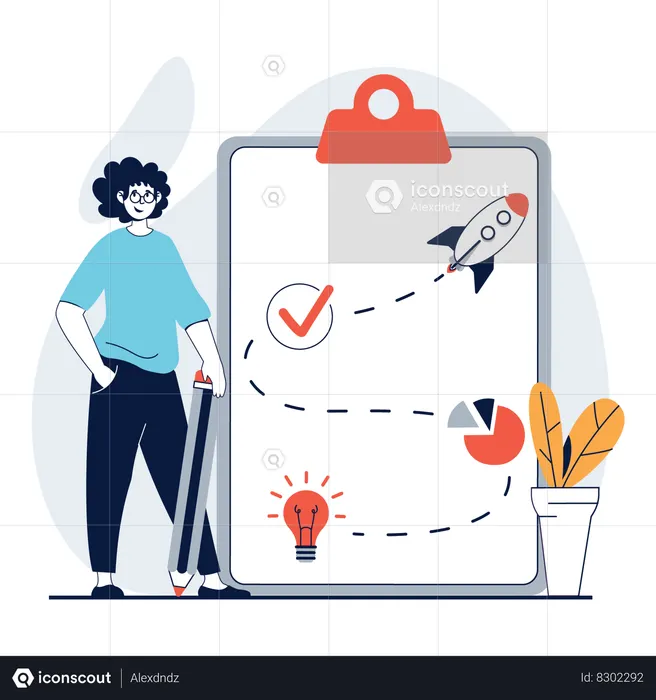 Business planning  Illustration
