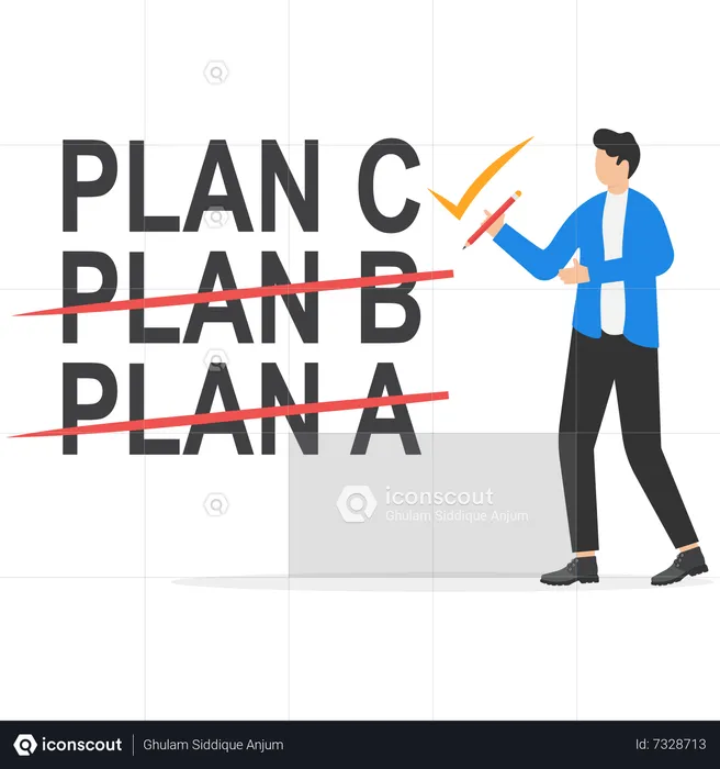 Business plans strategy changing  Illustration