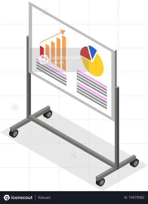 Präsentationstafel für Unternehmen  Illustration