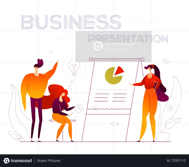 Business presentation  Illustration