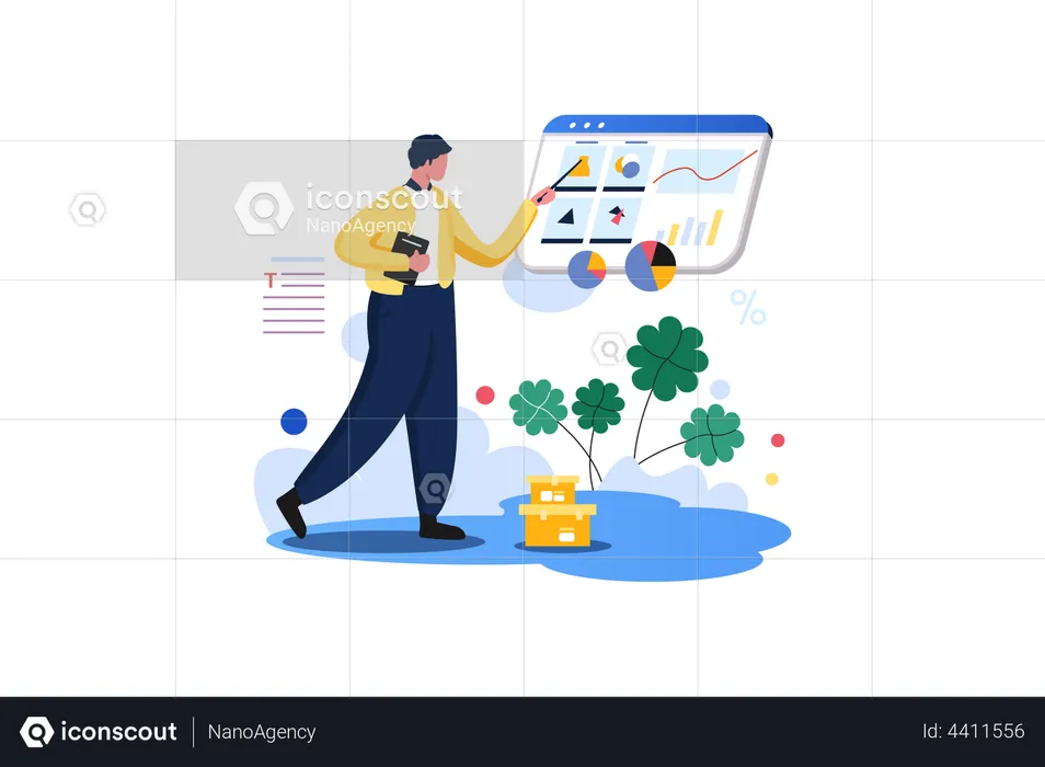 Business Presentation  Illustration