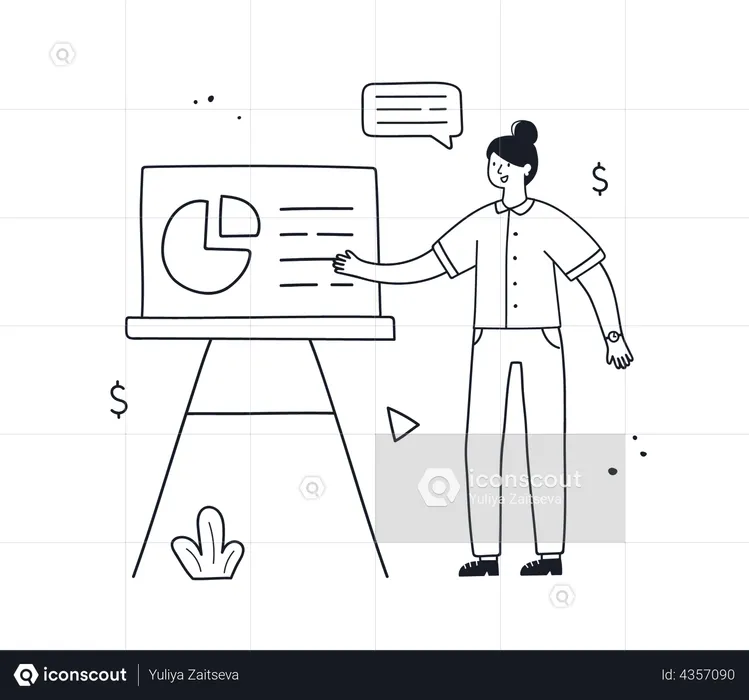 Business presentation  Illustration