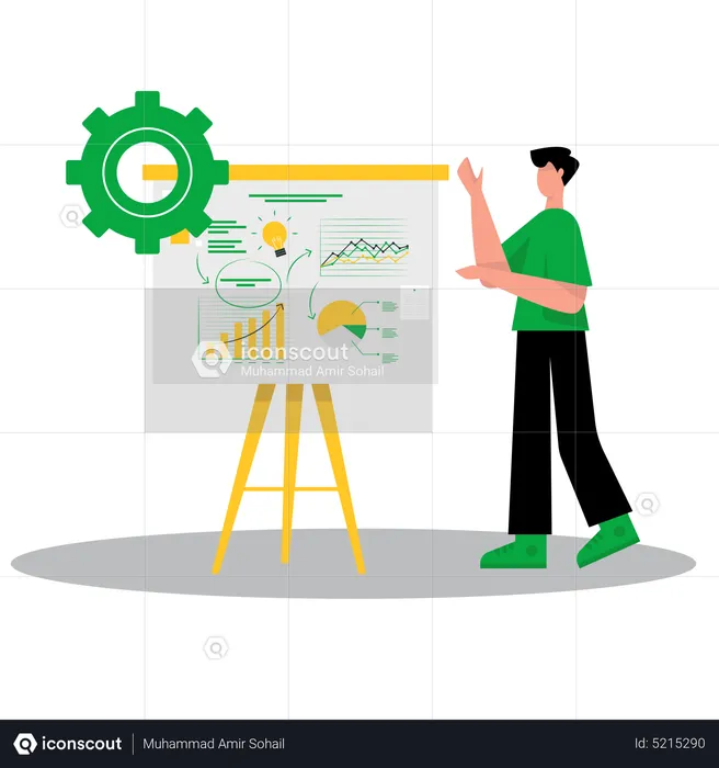 Business presentation  Illustration