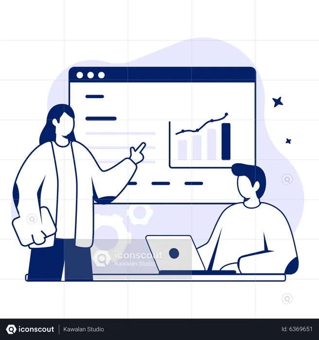 Business Presentation  Illustration