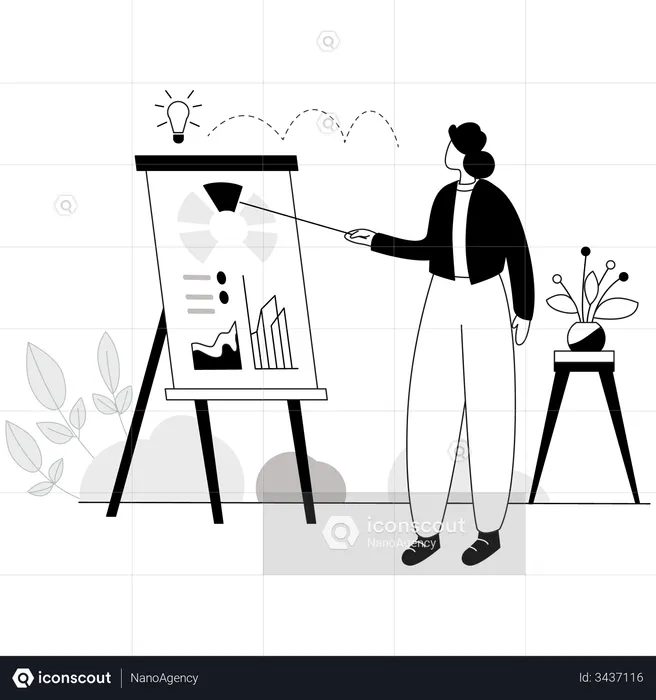 Business Presentation  Illustration