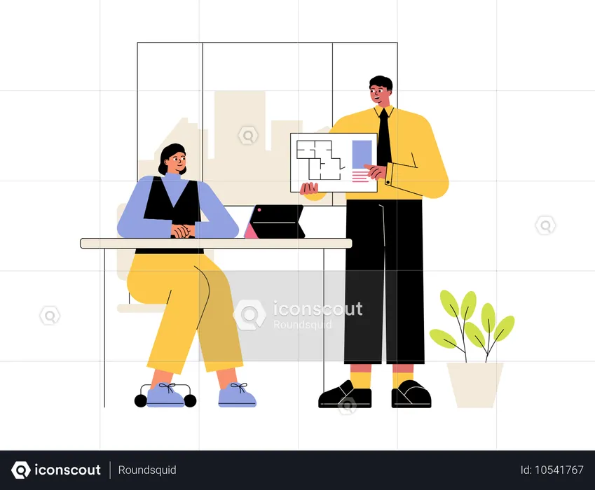 Business presentation  Illustration