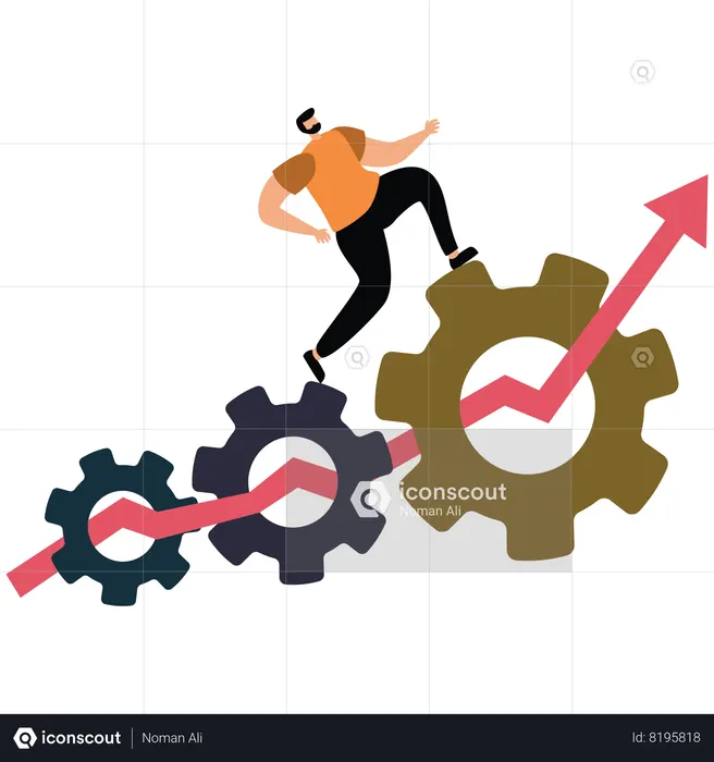 Best Business process automation and optimization Illustration download ...