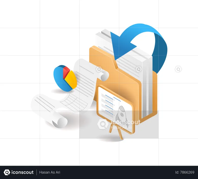 Business product data  Illustration