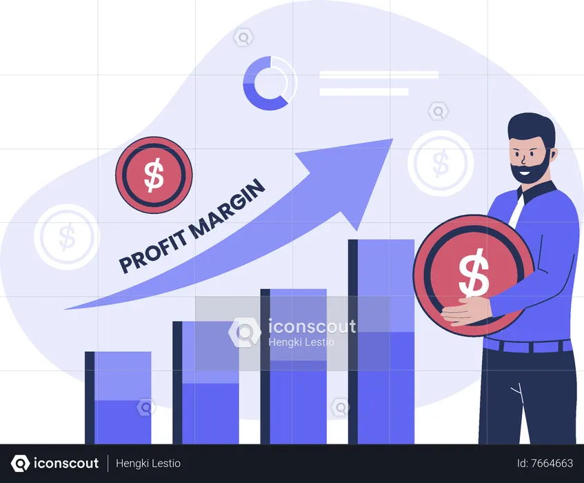 Business profit margin  Illustration