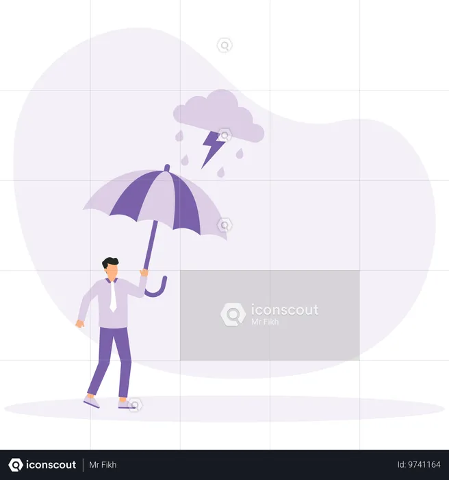 Business Protection Or Insurance  Illustration