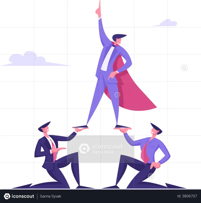 Business pyramid  Illustration