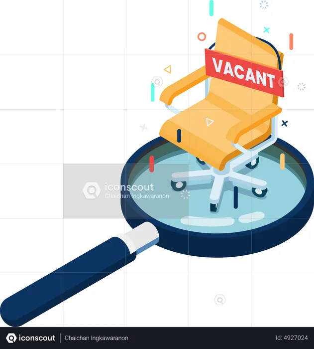 Business recruiting and Job Vacancy  Illustration