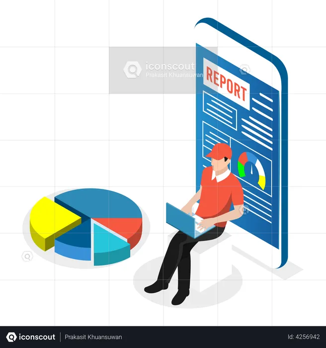 Business report  Illustration
