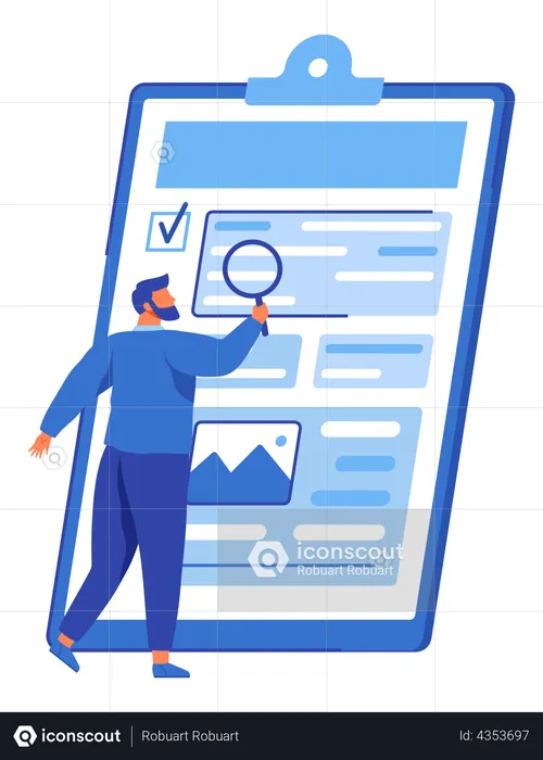 Business report analysis  Illustration