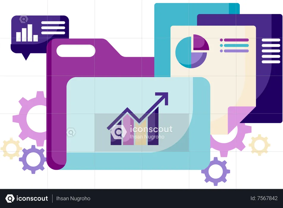 Business Report  Illustration