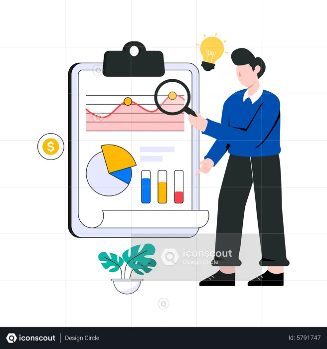 Business Report  Illustration