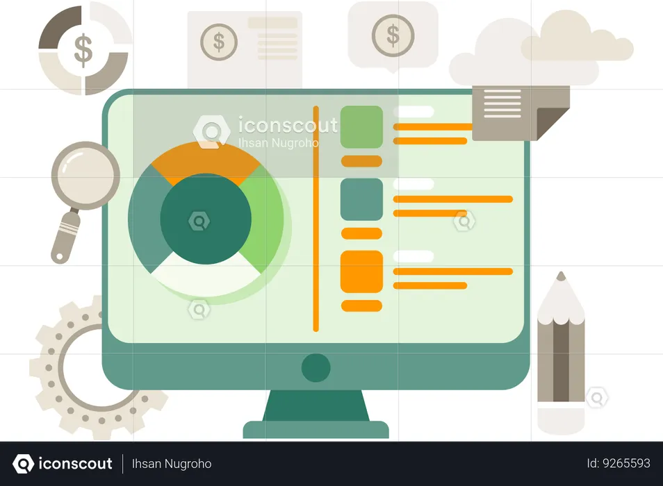 Business Reports  Illustration