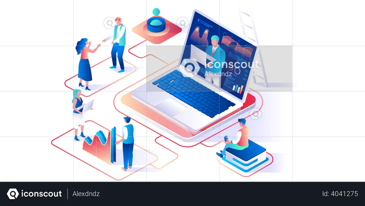 Business Research  Illustration